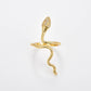 Gold Serpent Adjustable Ring