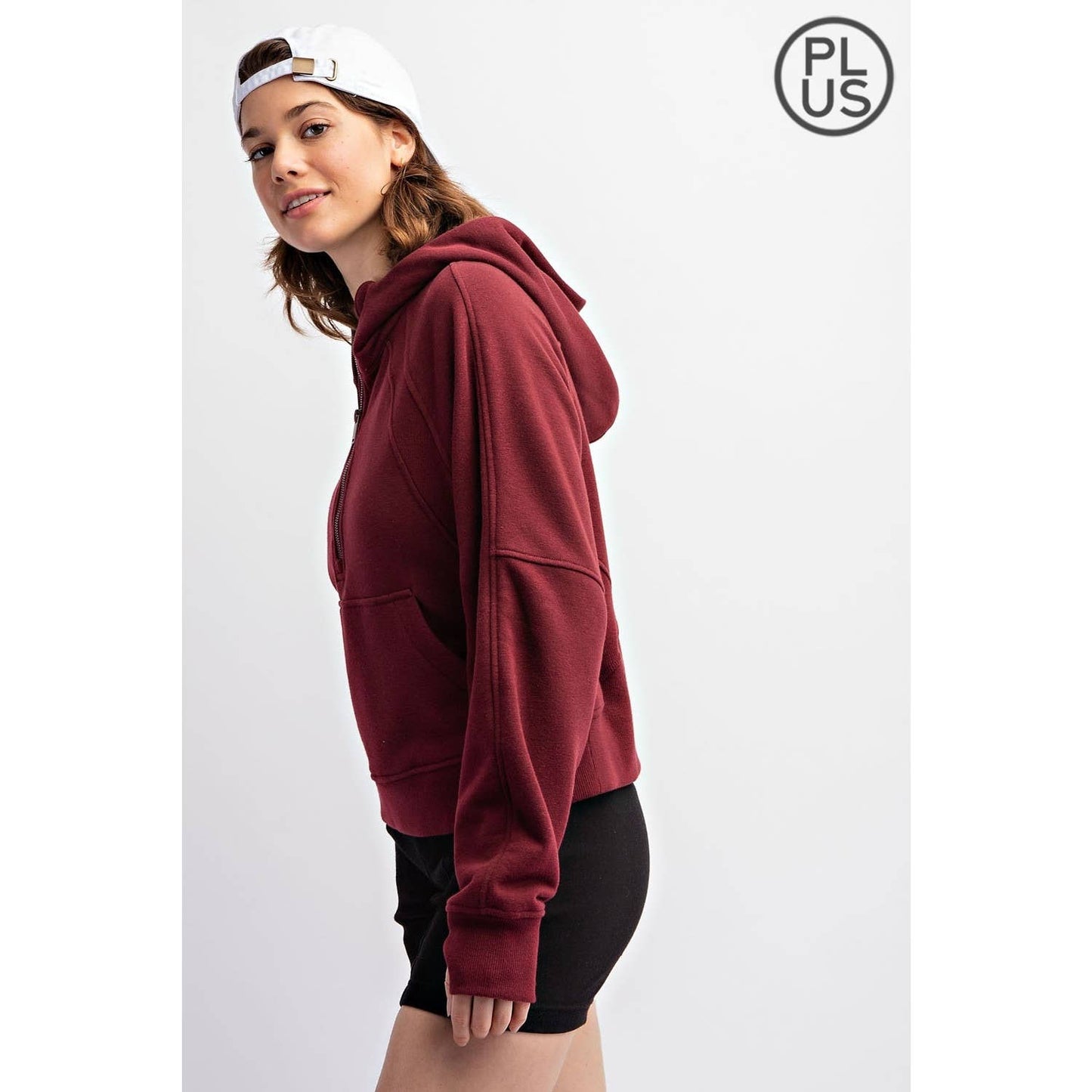 Drea Hoodie in Heather Grey in Plus