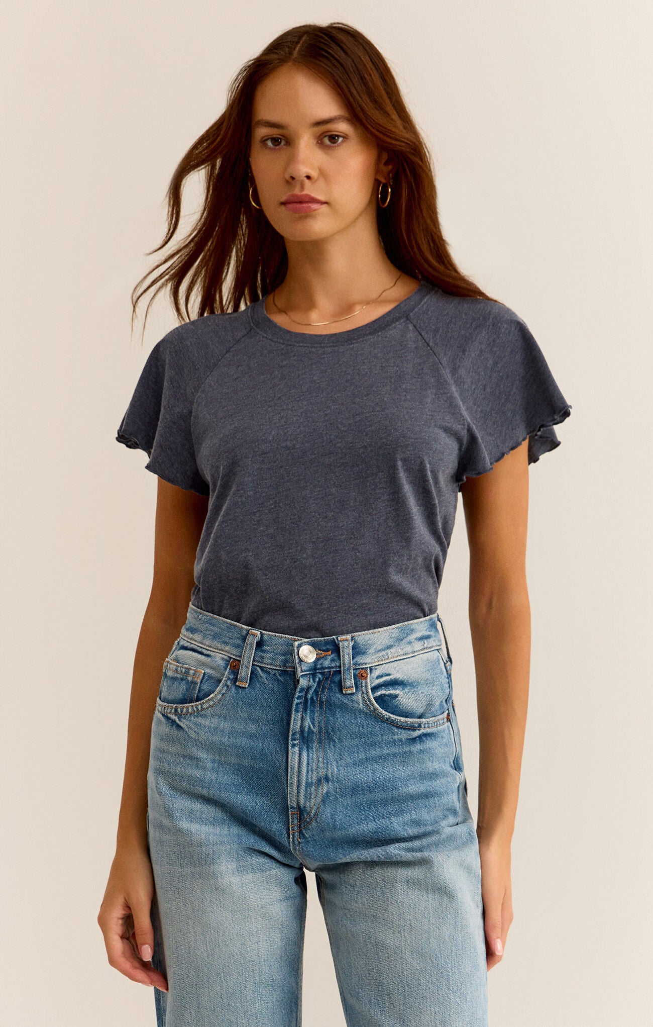 Abby Flutter Tee in SuperNova