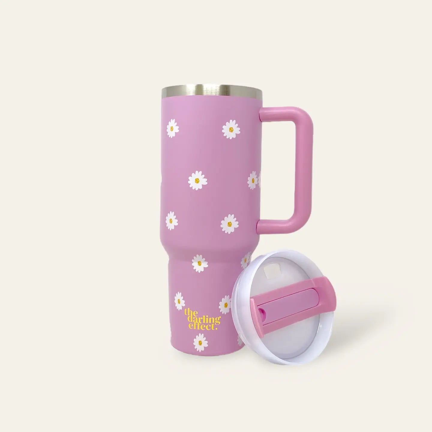 40oz Take Me Everywhere Tumbler - Dancing Daisy Lavender