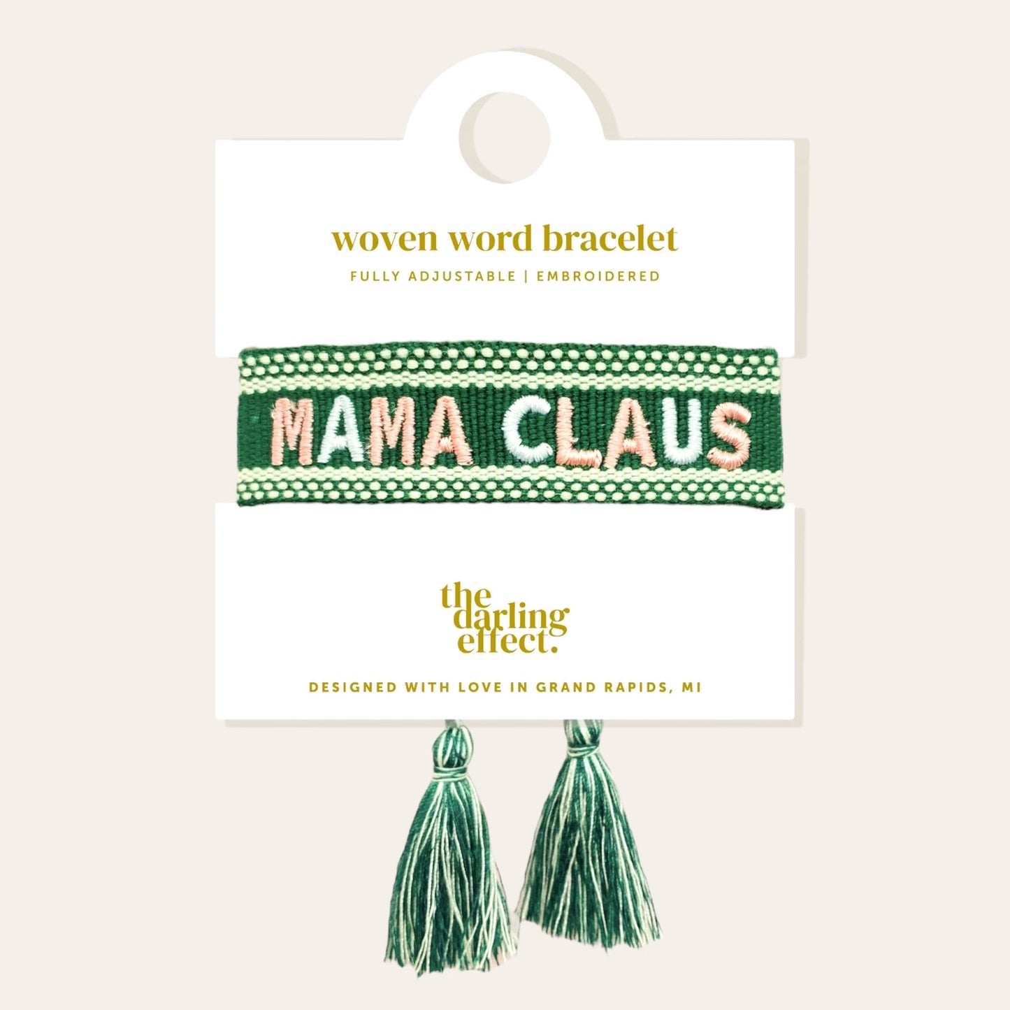 Mama Claus Woven Bracelet