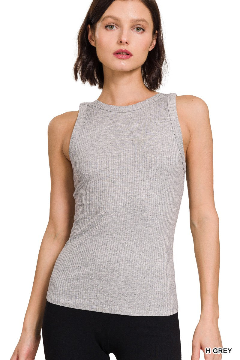 Katelynn Tank Top in Heather Grey