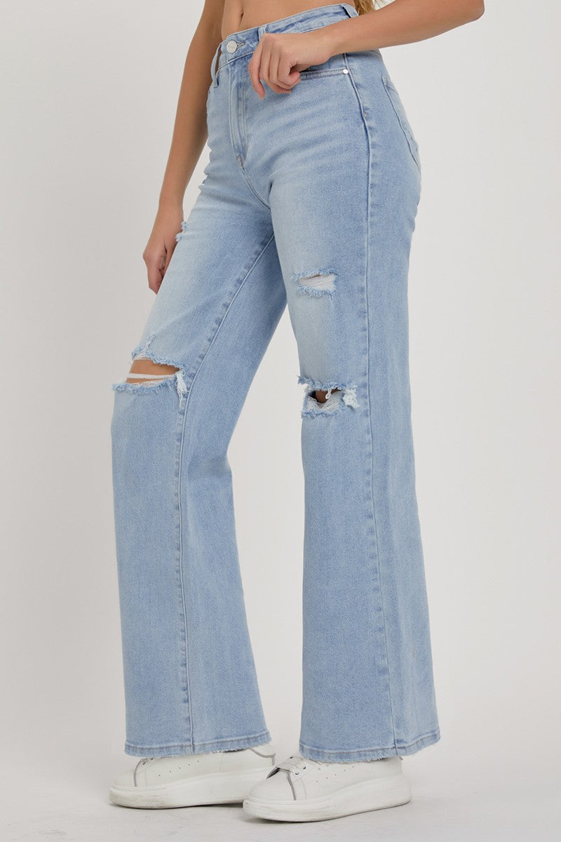 Maria Plus Size High Rise Wide Jeans