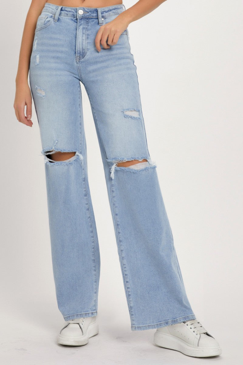 Maria Plus Size High Rise Wide Jeans