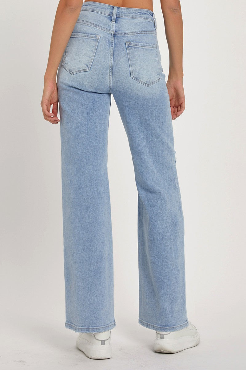 Maria Plus Size High Rise Wide Jeans