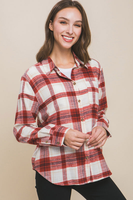 Brayliee Red Flannel