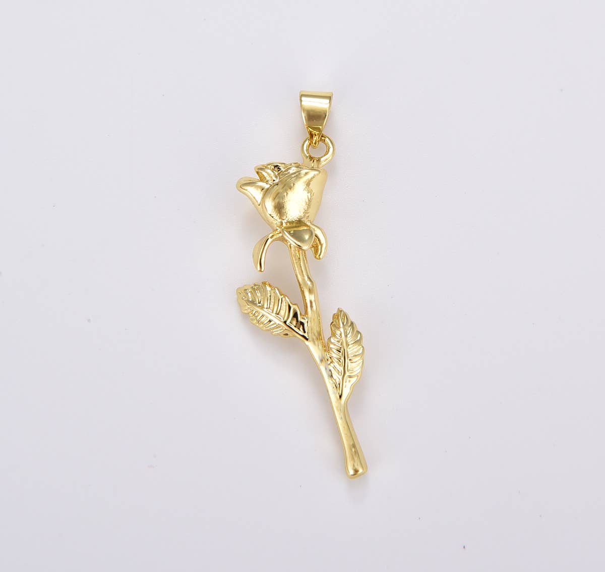 Dainty 18K Gold Filled Rose Flower Charm