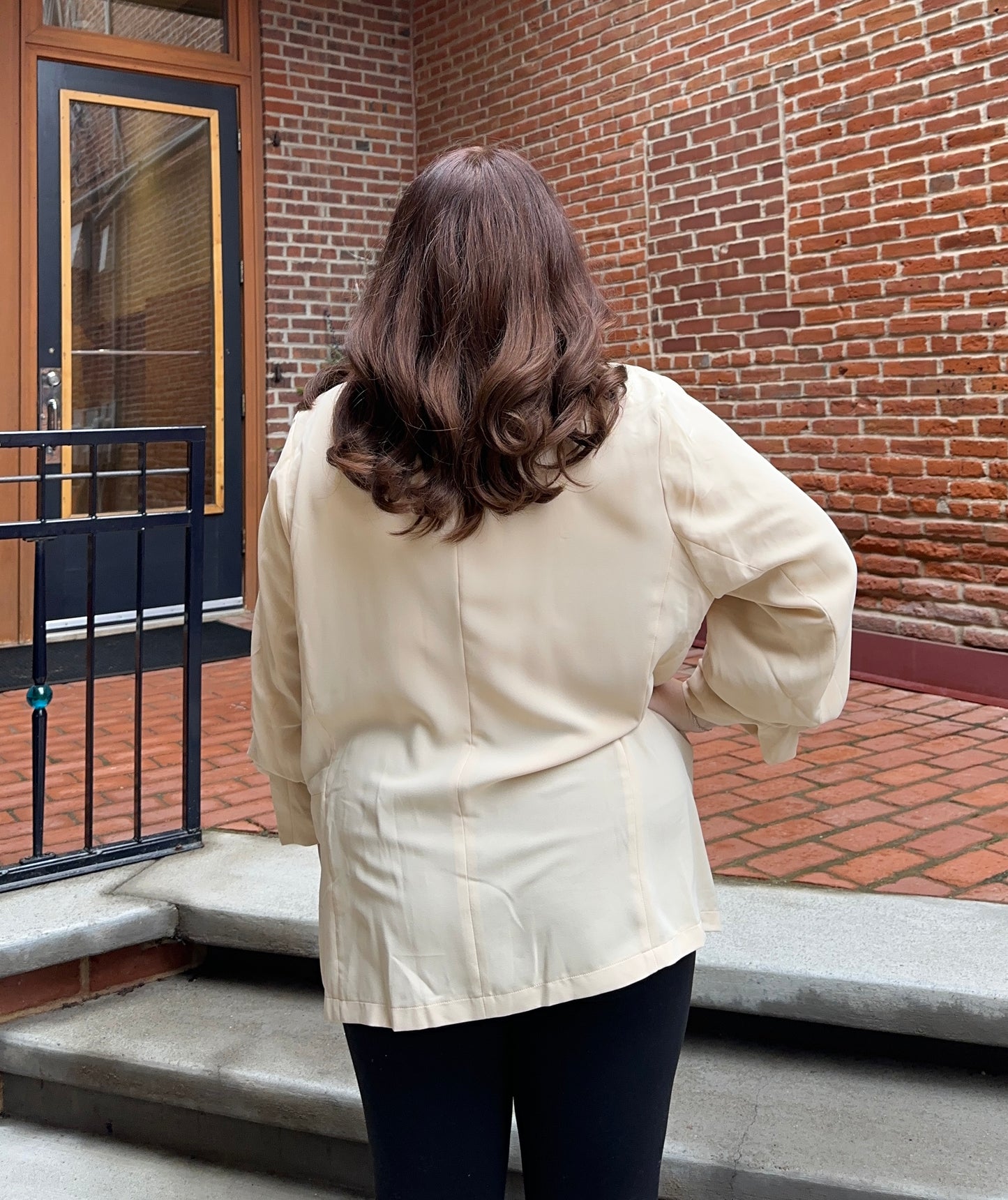 Doris Blazer in Tan in Plus