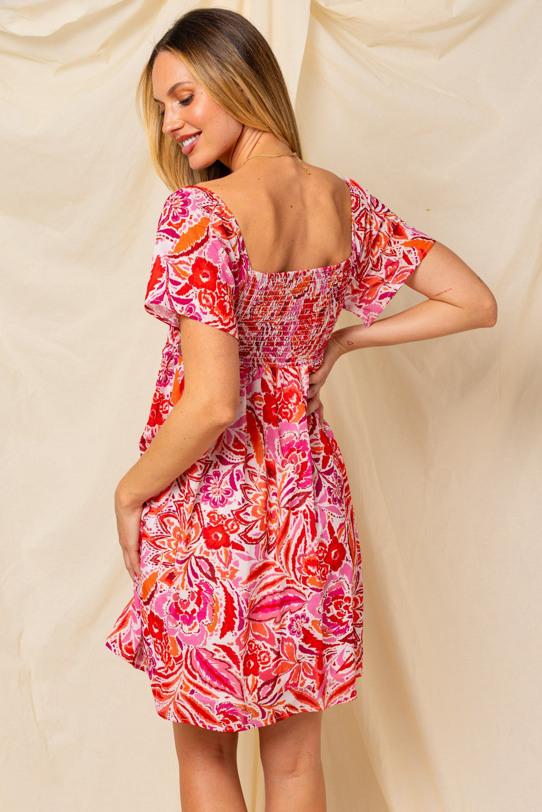 Elle Square Neck Dress