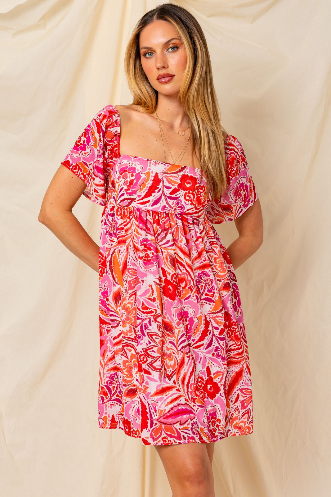 Elle Square Neck Dress