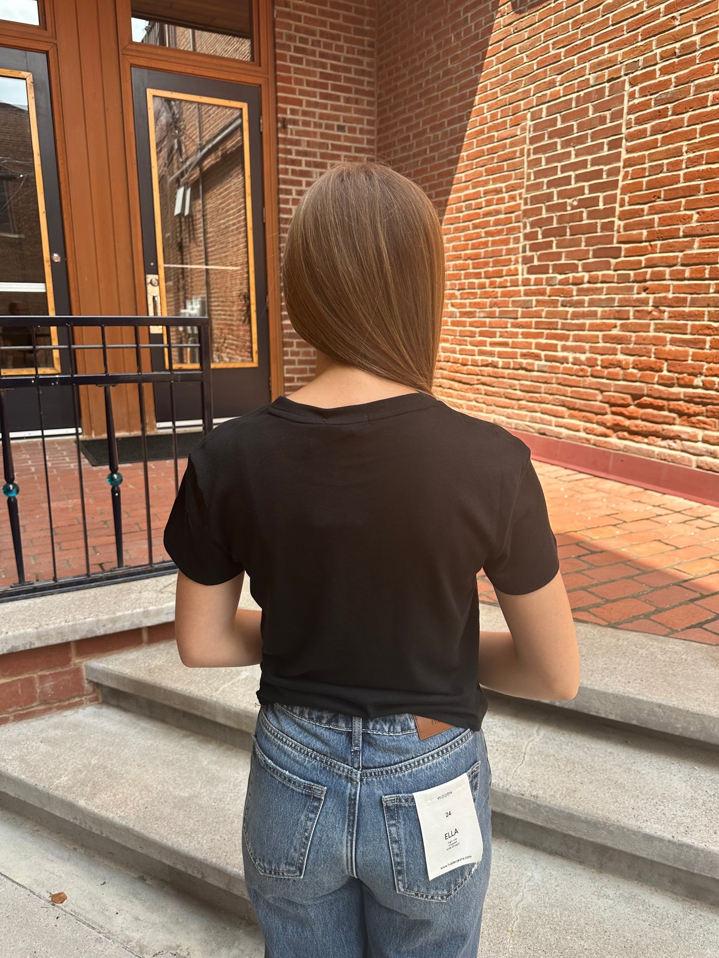 Tourist Knit Jersey Tee in Black