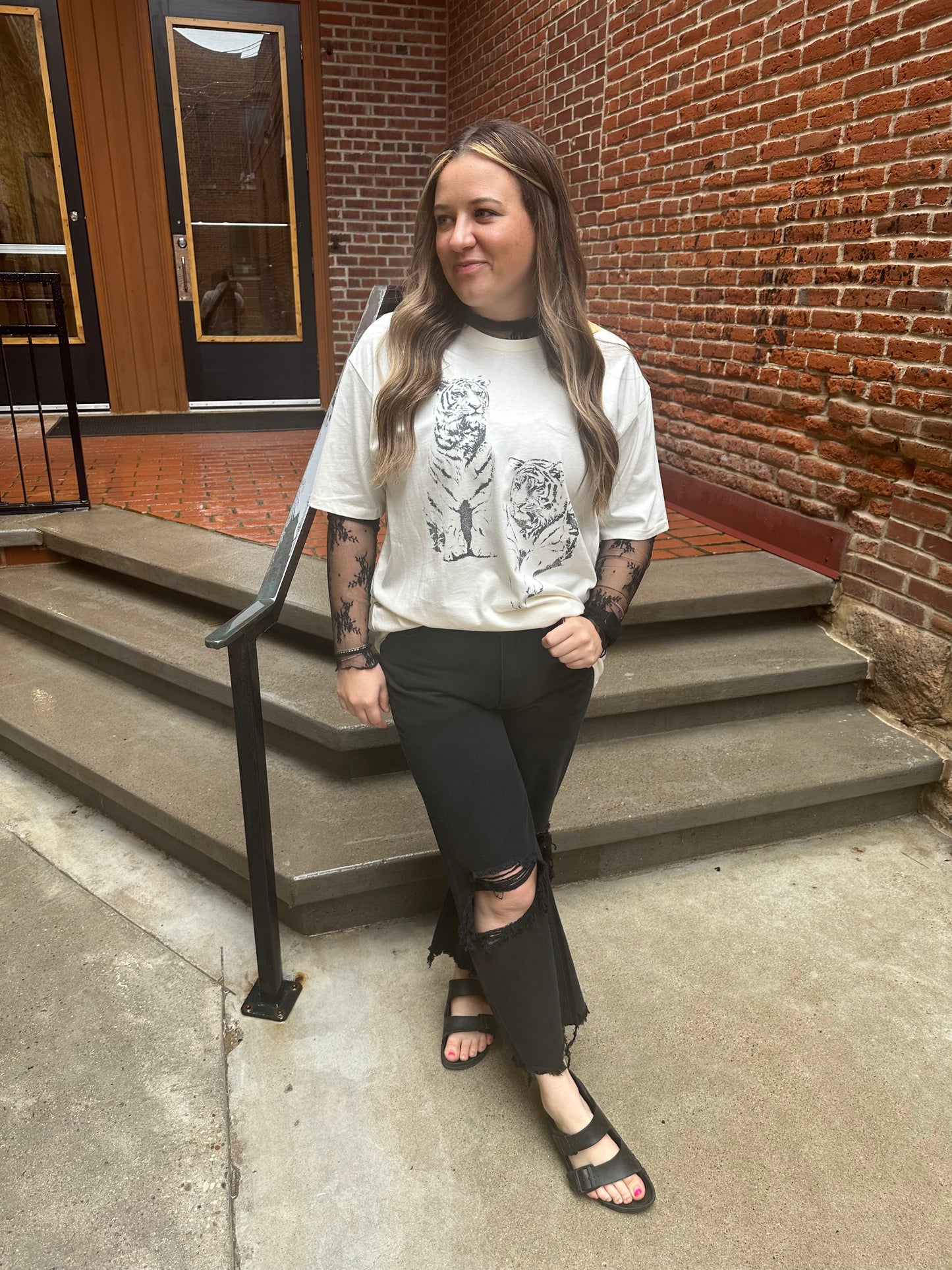 Samantha Lace Long Sleeve in Black