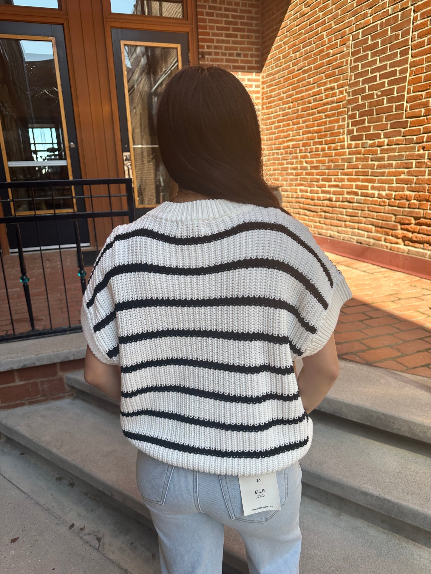 Cami Striped Sleeveless Sweater