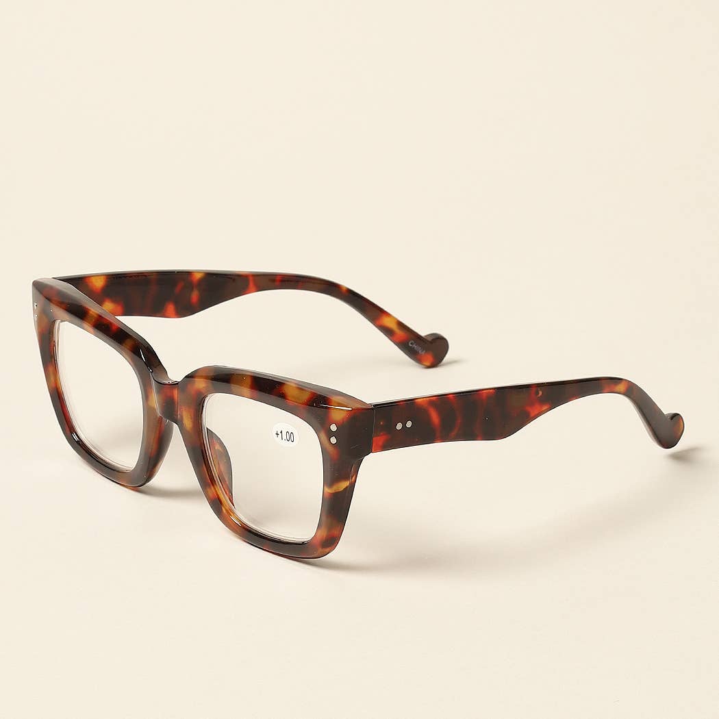 Women's Bold Oversized Square Reading Glasses