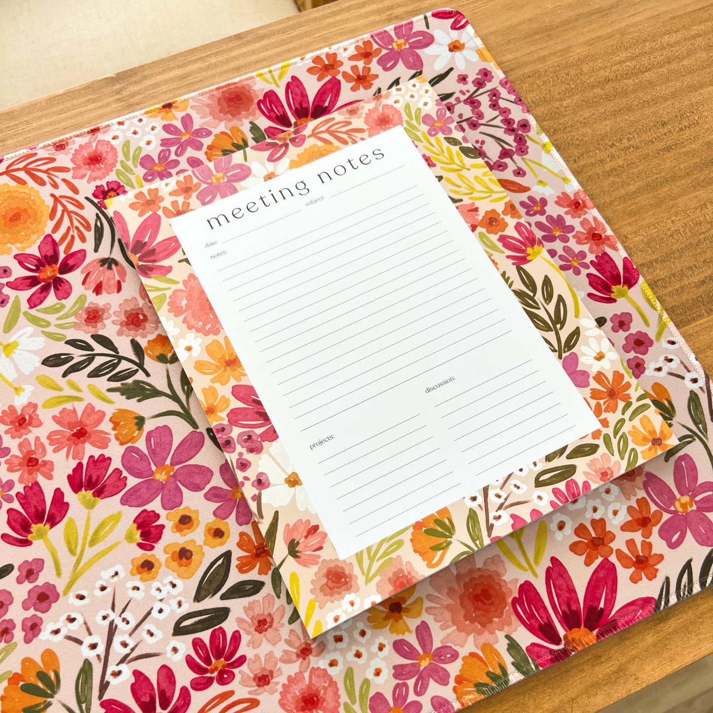 Primrose Petals Desk Pad