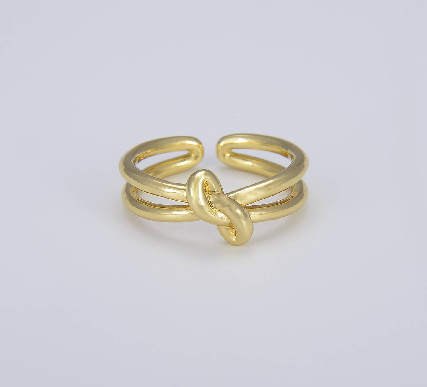 Gold Filled Love Knot Statement Ring