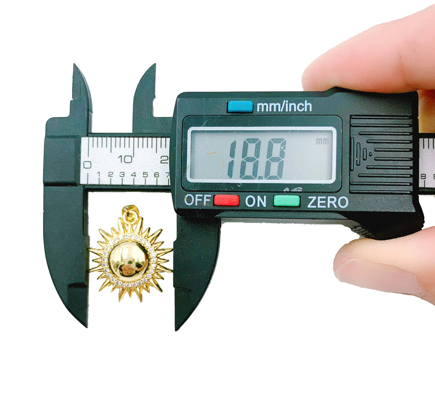 Gold Filled Sun Charm Pendant