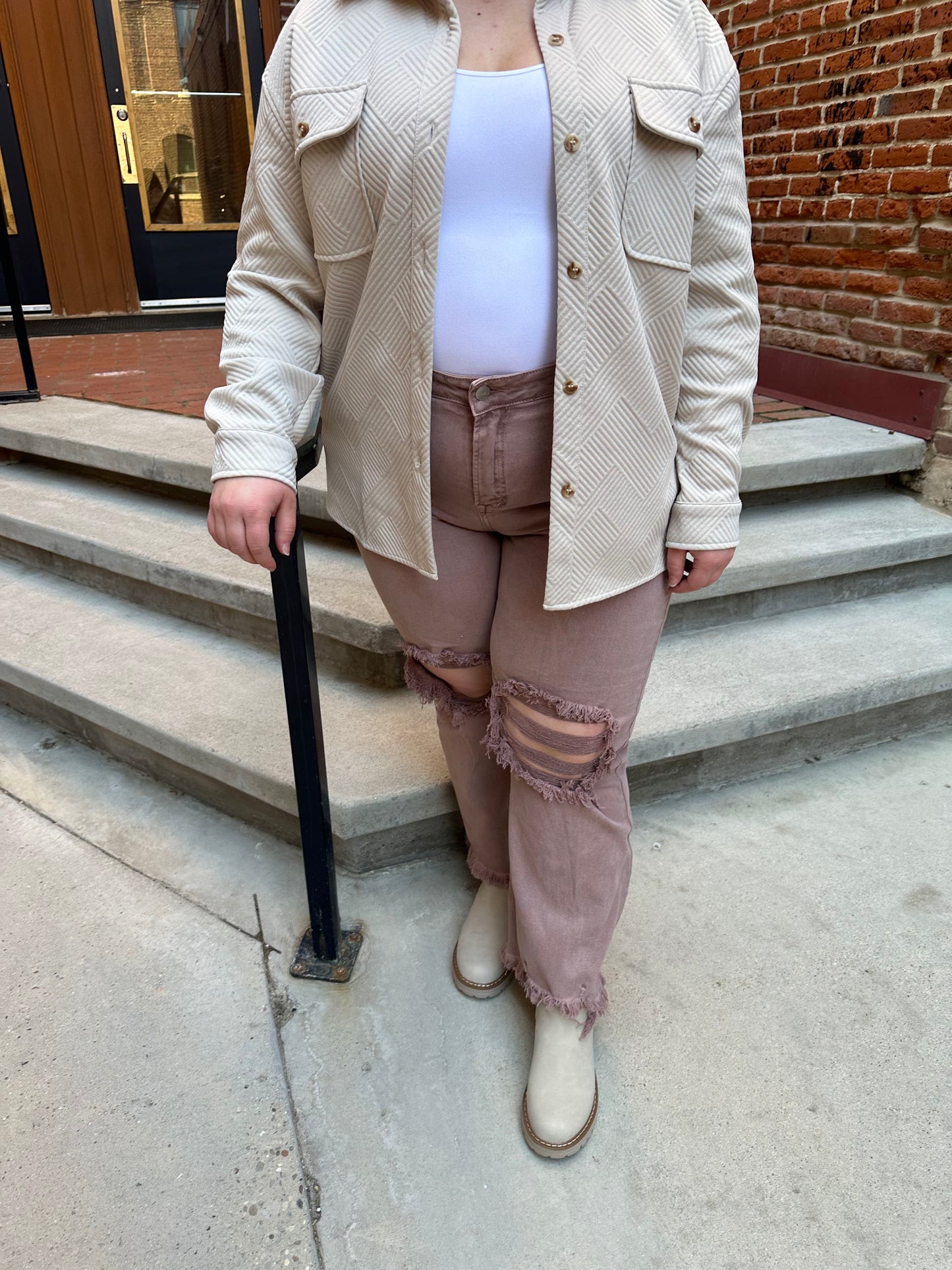 Lexi Ripped Jeans in Plus Size