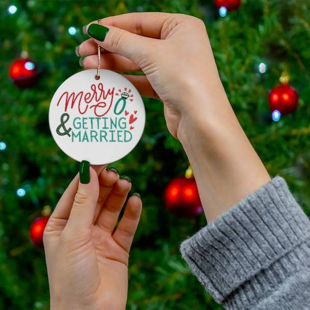 Engaged Holiday Ornament