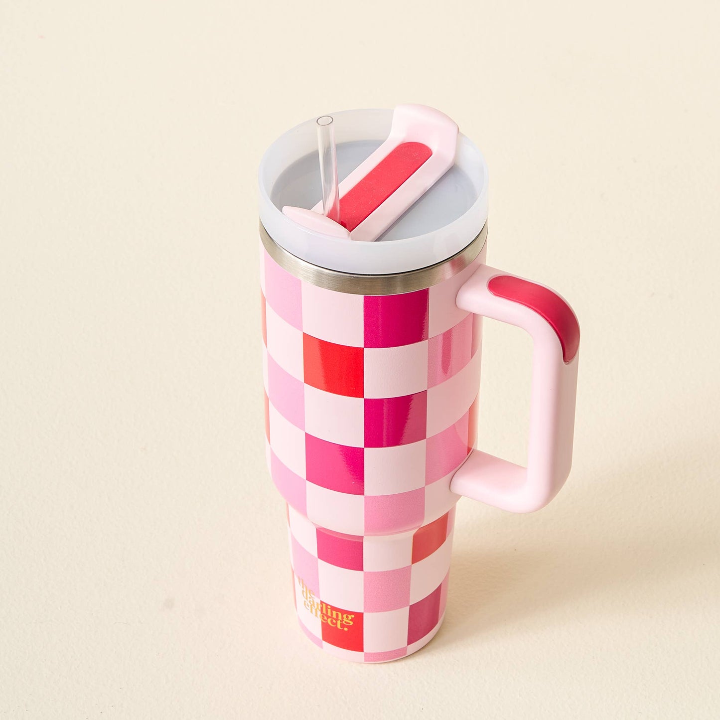Take Me Everywhere Tumbler in Sweetheart Check