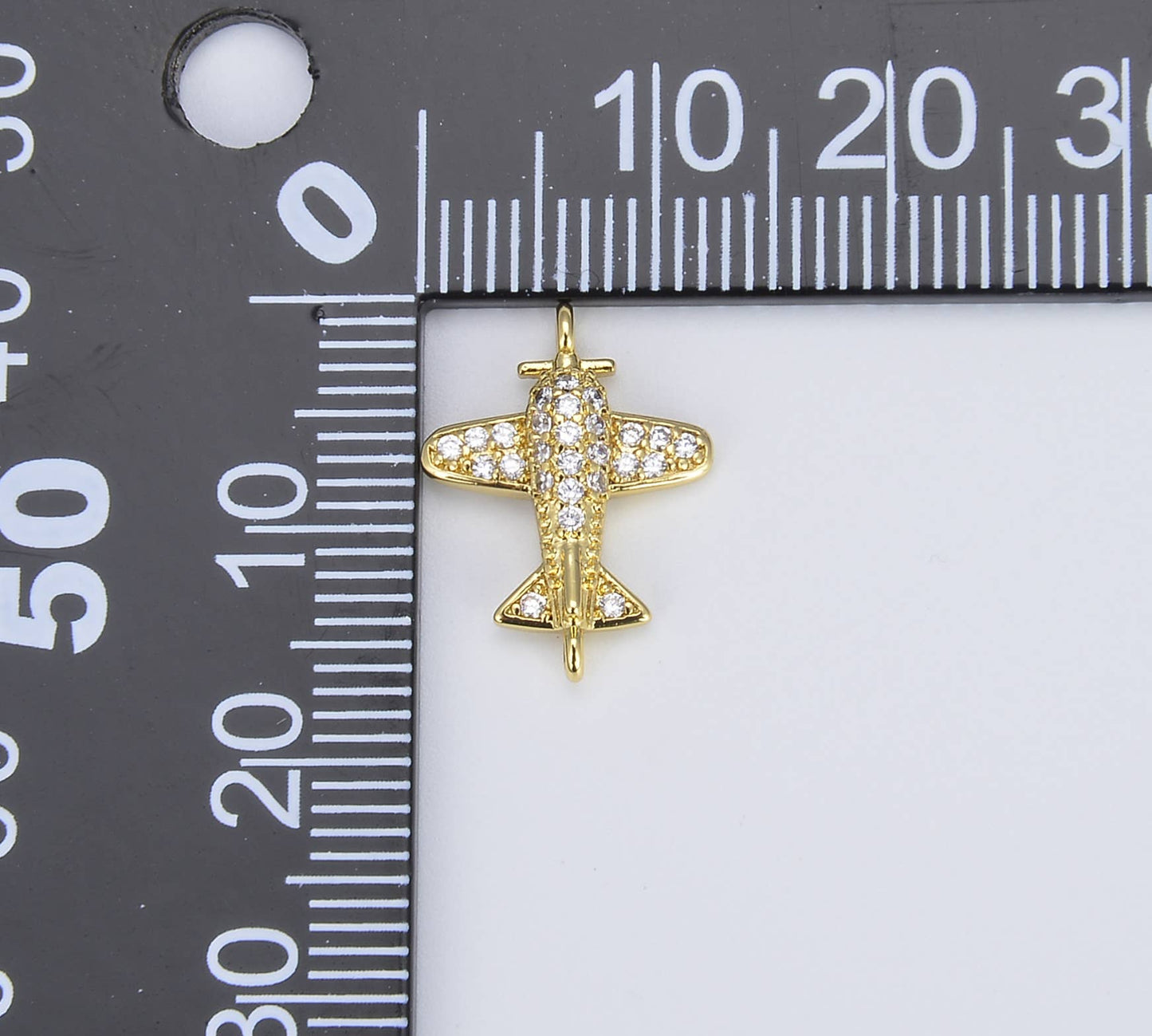 Silver Airplane Charm