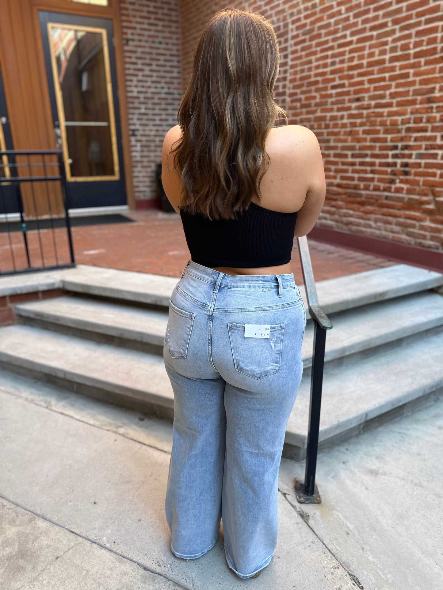 Maria Plus Size High Rise Wide Jeans