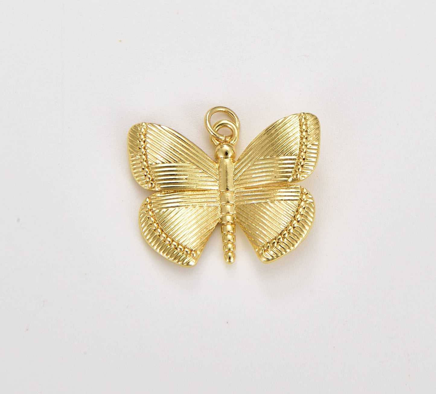 Gold Filled Butterfly Charm Pendant Large