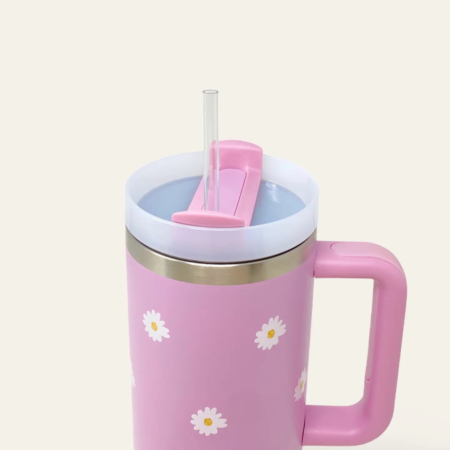 40oz Take Me Everywhere Tumbler - Dancing Daisy Lavender