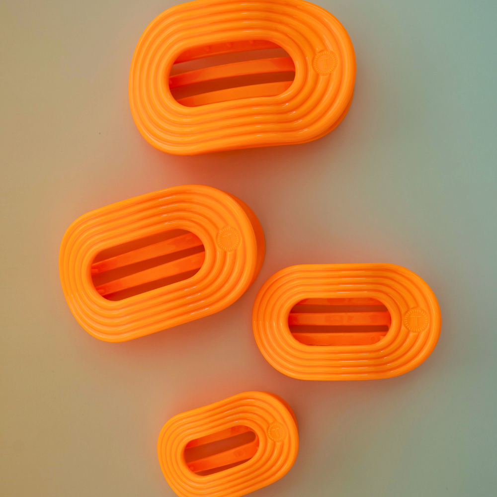 Flat Round Hair Clip Large Day Rave