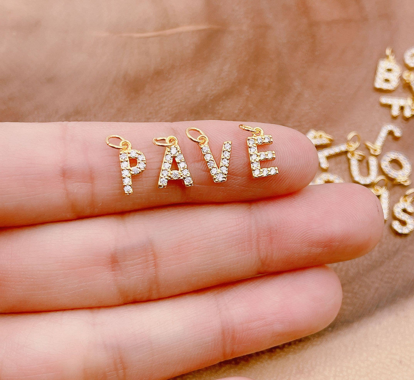 Gold Initial Charms A-Z