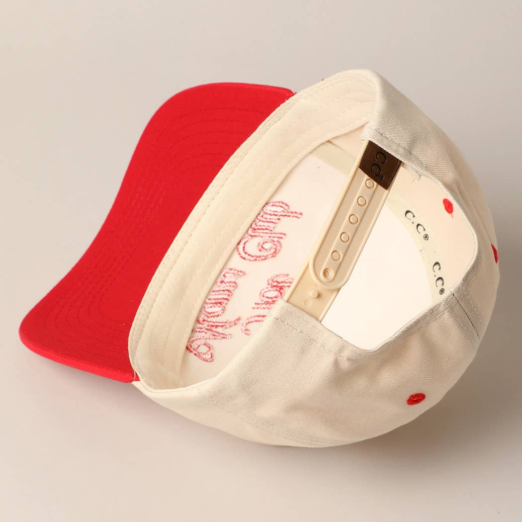 Hot Moms Club Trucker Baseball Cap in Red