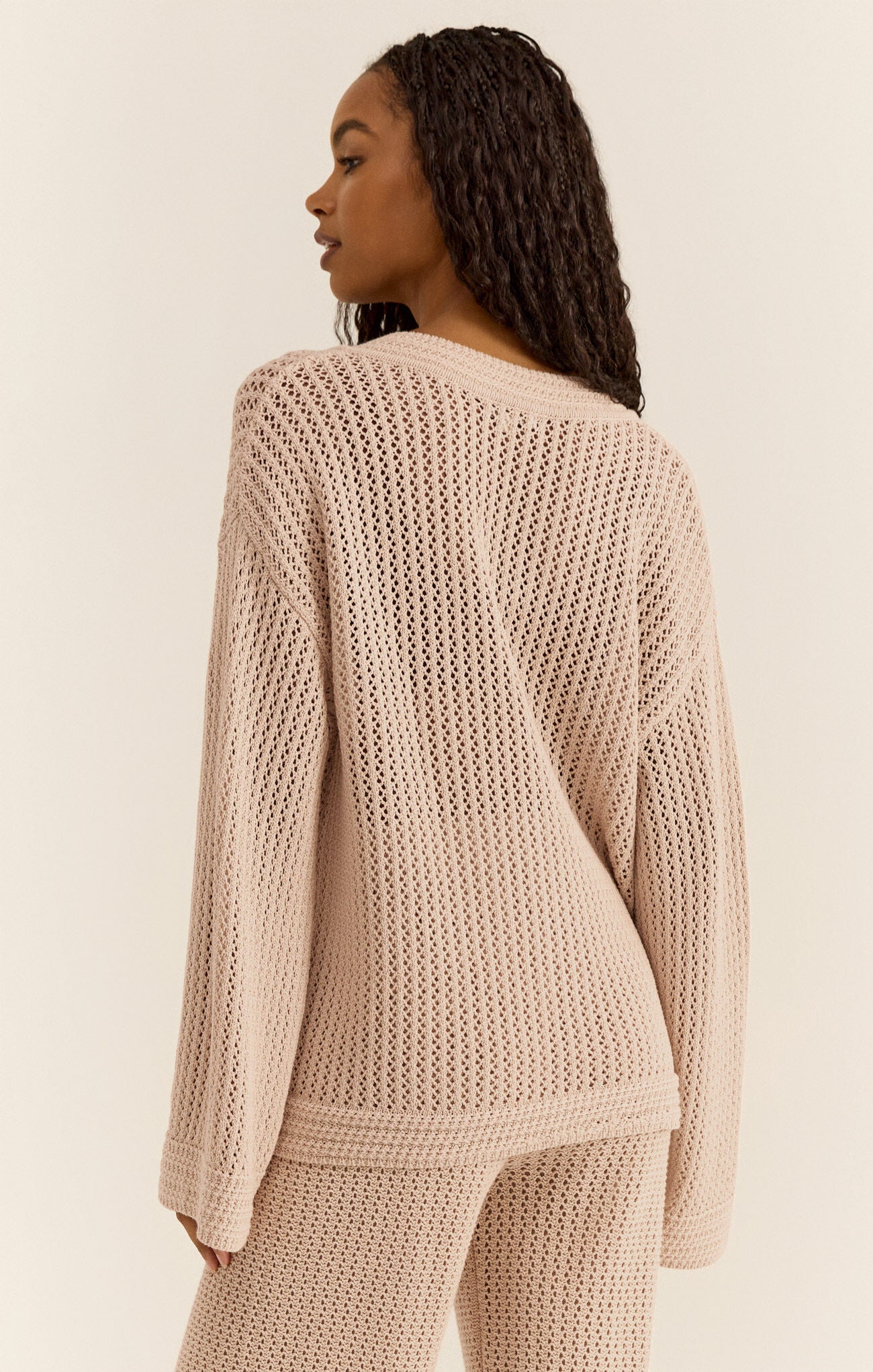 Kiami Crochet Sweater in Natural Z Supply
