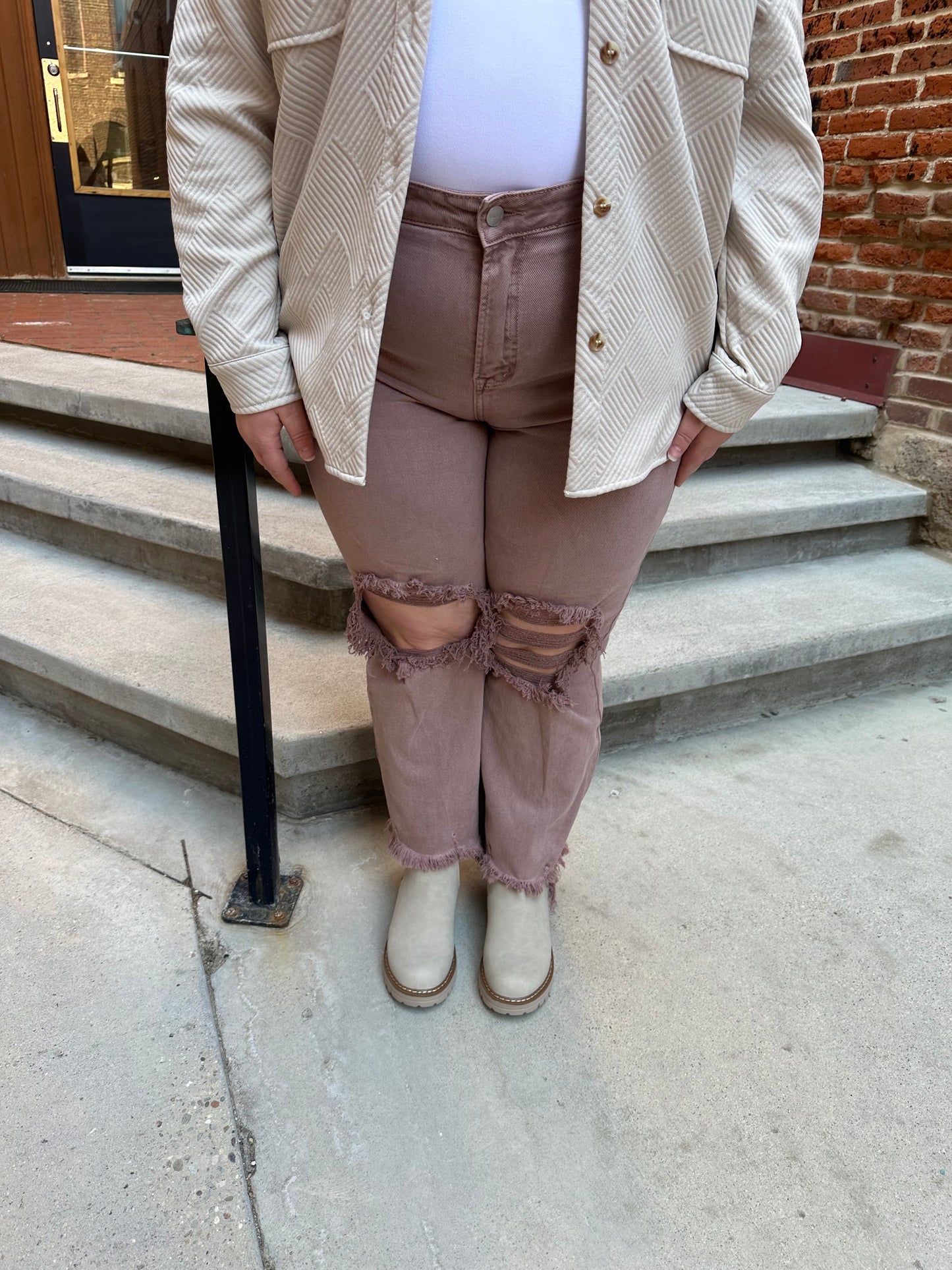 Lexi Ripped Jeans in Plus Size