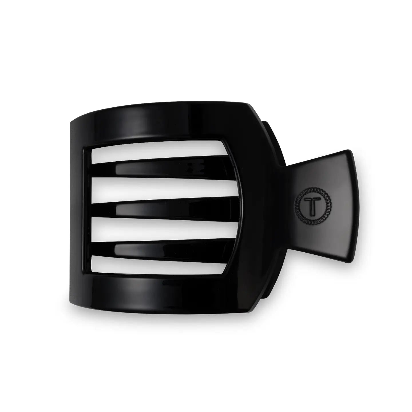 Square Flat Hair Clip | Medium | Black