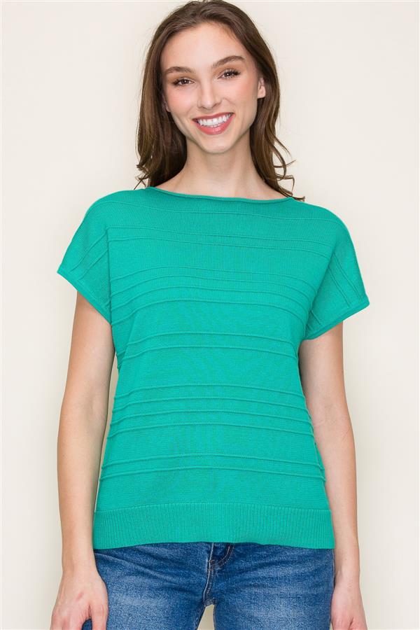 Aimee Striped Sweater Tee