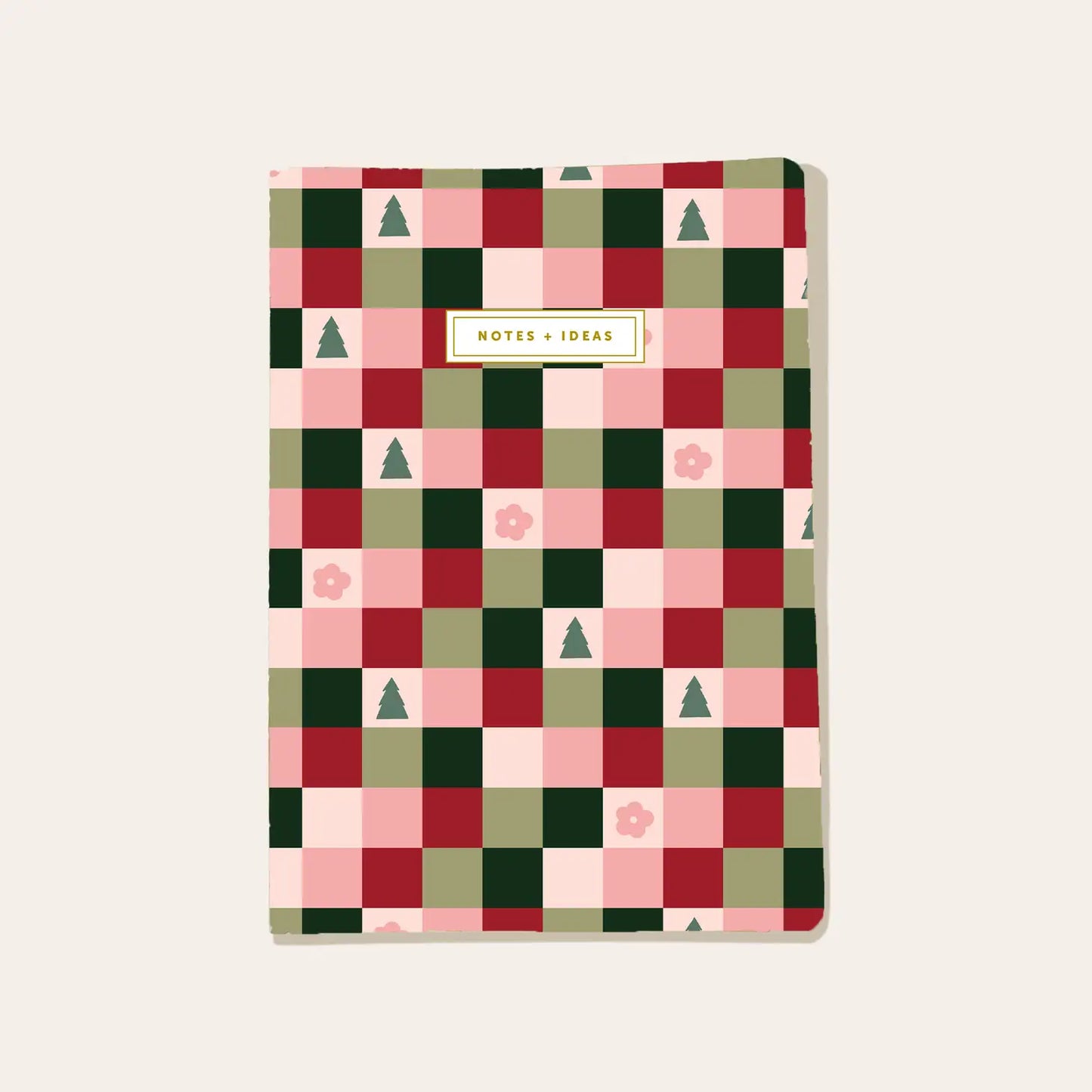 Holiday Checkered Notebook