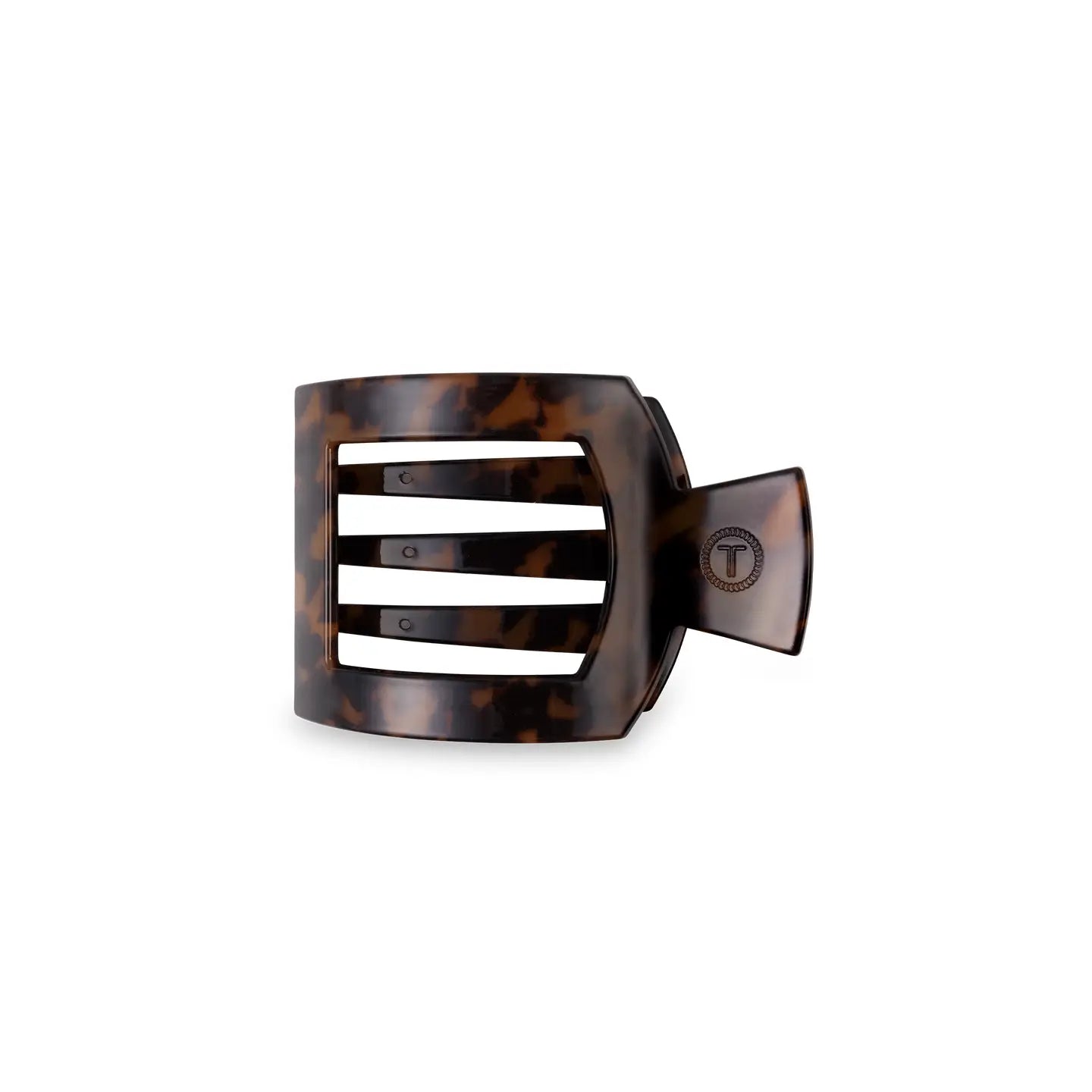 Square Flat Hair Clip | Small | Tortoise