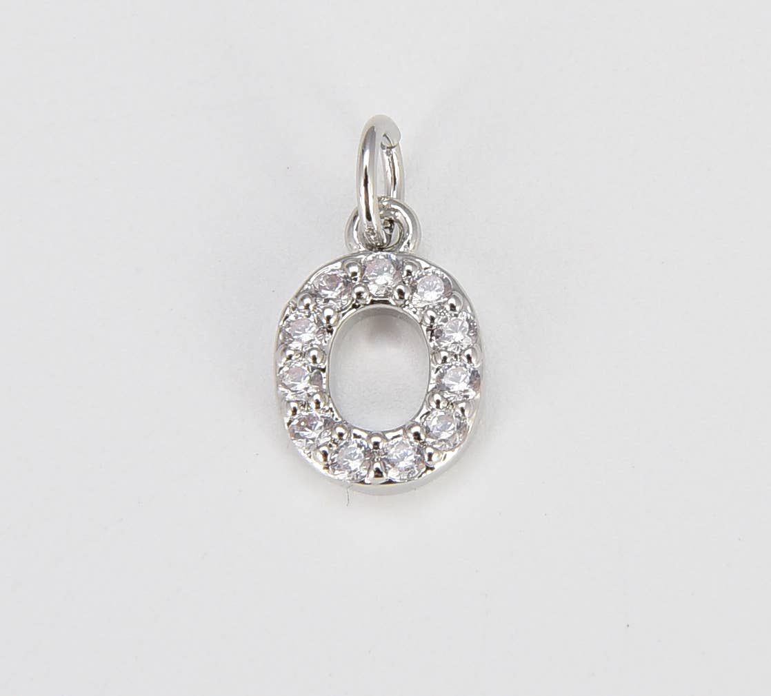 Silver Initial Charms A-Z