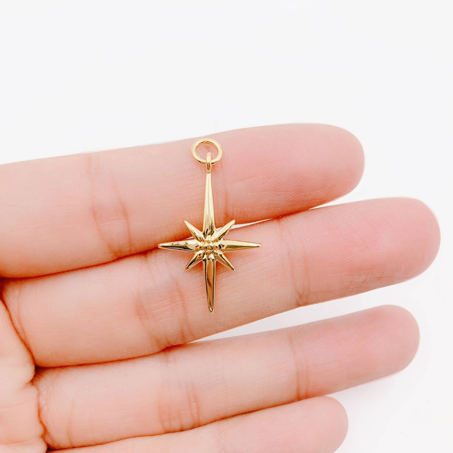 Gold Filled North Star Charm Bethlehem Star Pendant
