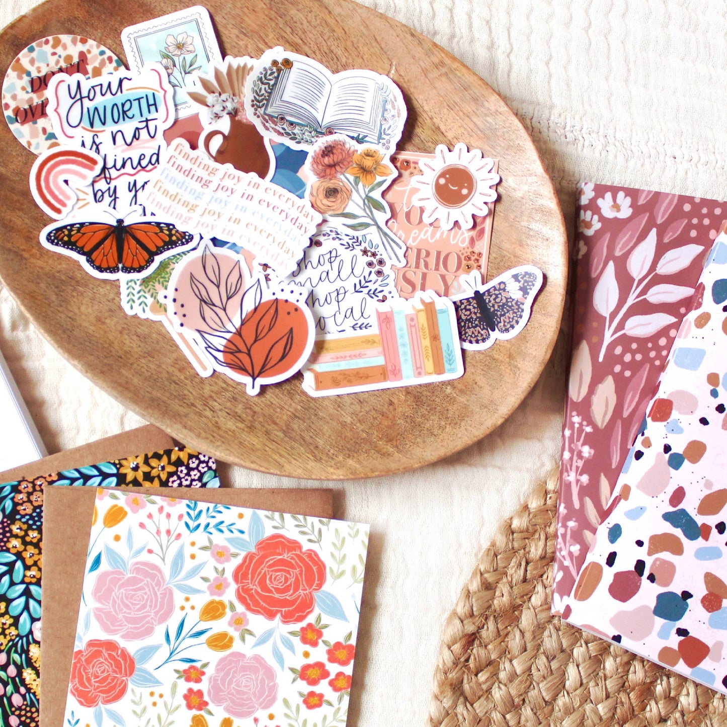 Clear Shop Small Shop Local Sticker, 3x3 in.