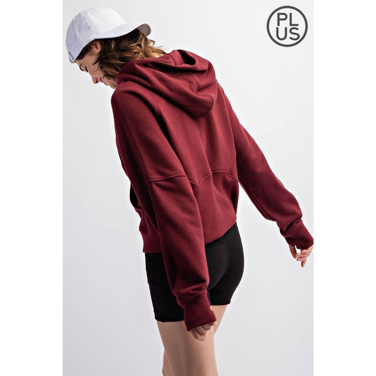 Drea Hoodie in Heather Grey in Plus