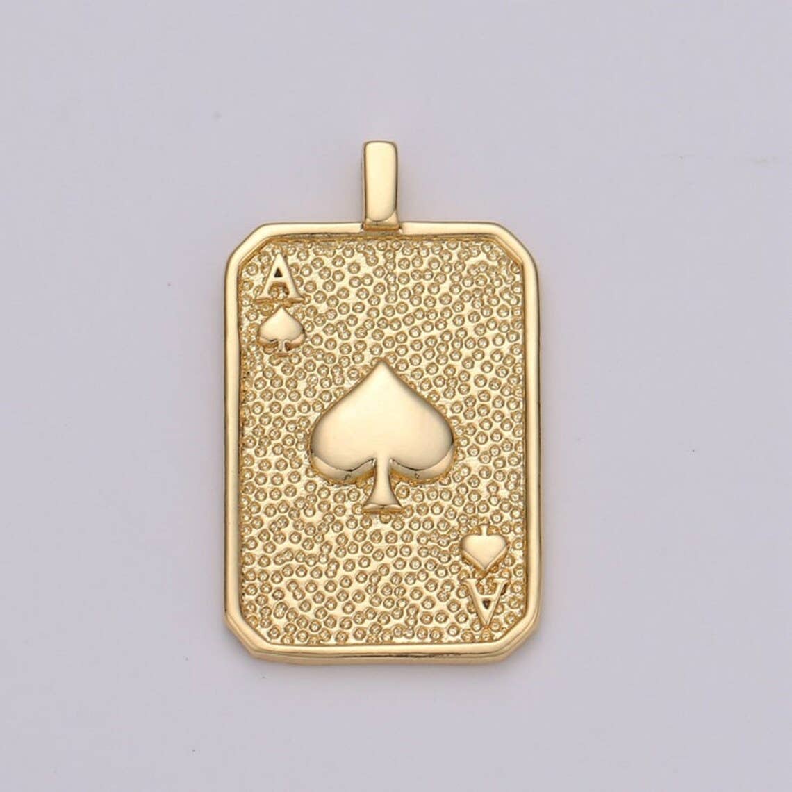Gold Filled Ace of Heart Card Tag Charm