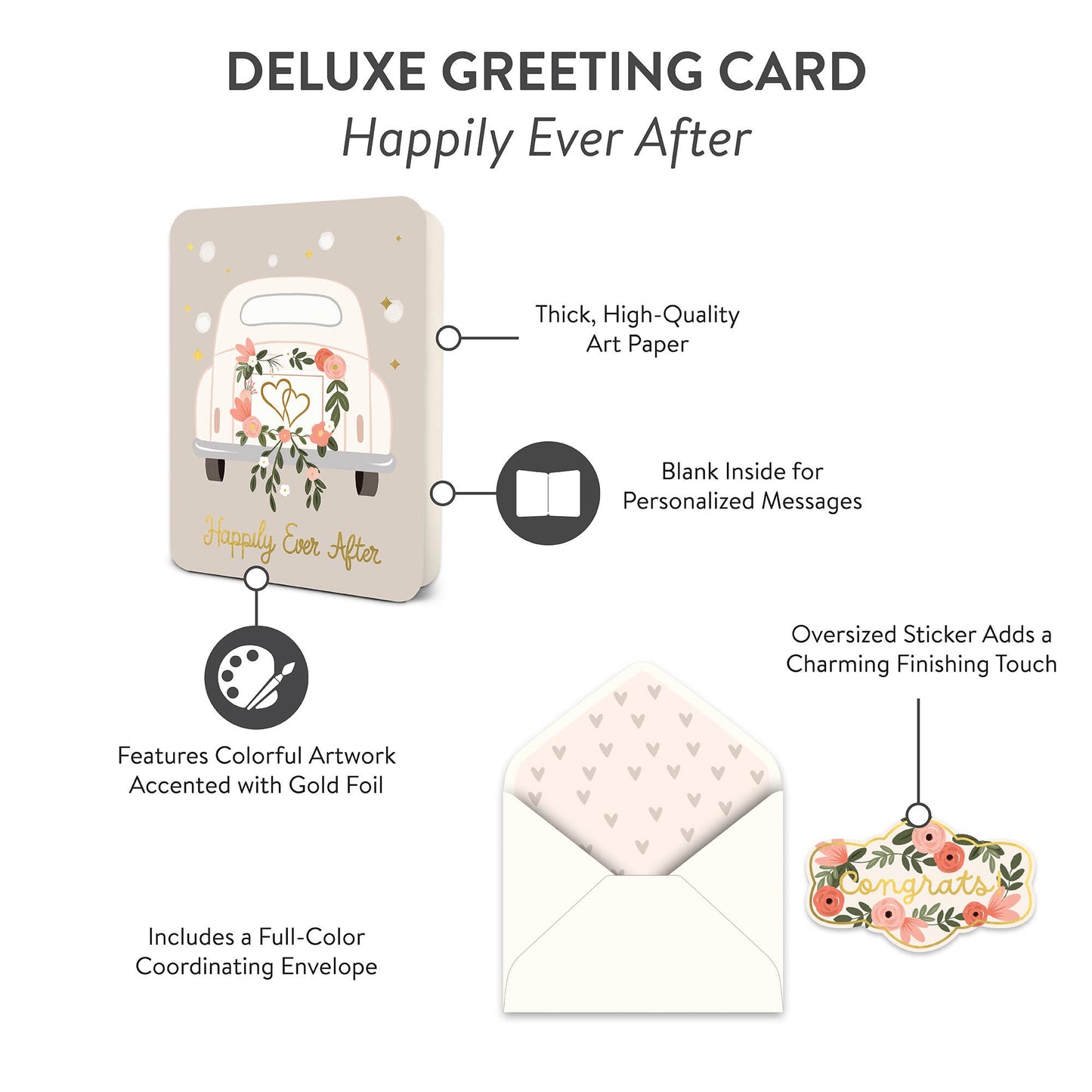 Happily Ever After Deluxe Greeting Card