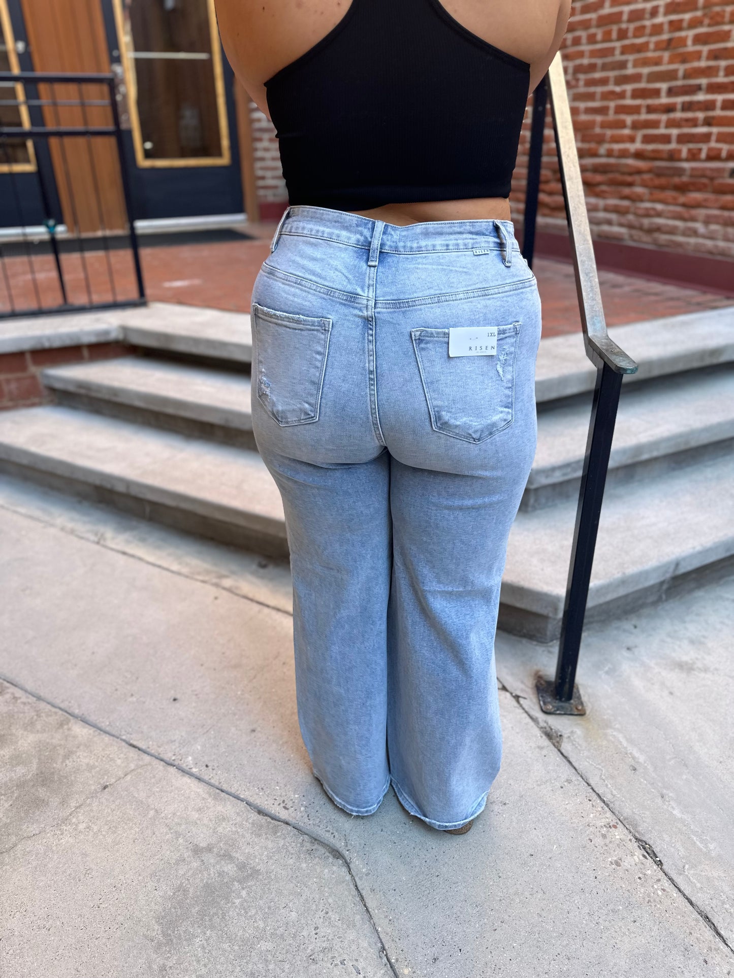 Maria Plus Size High Rise Wide Jeans