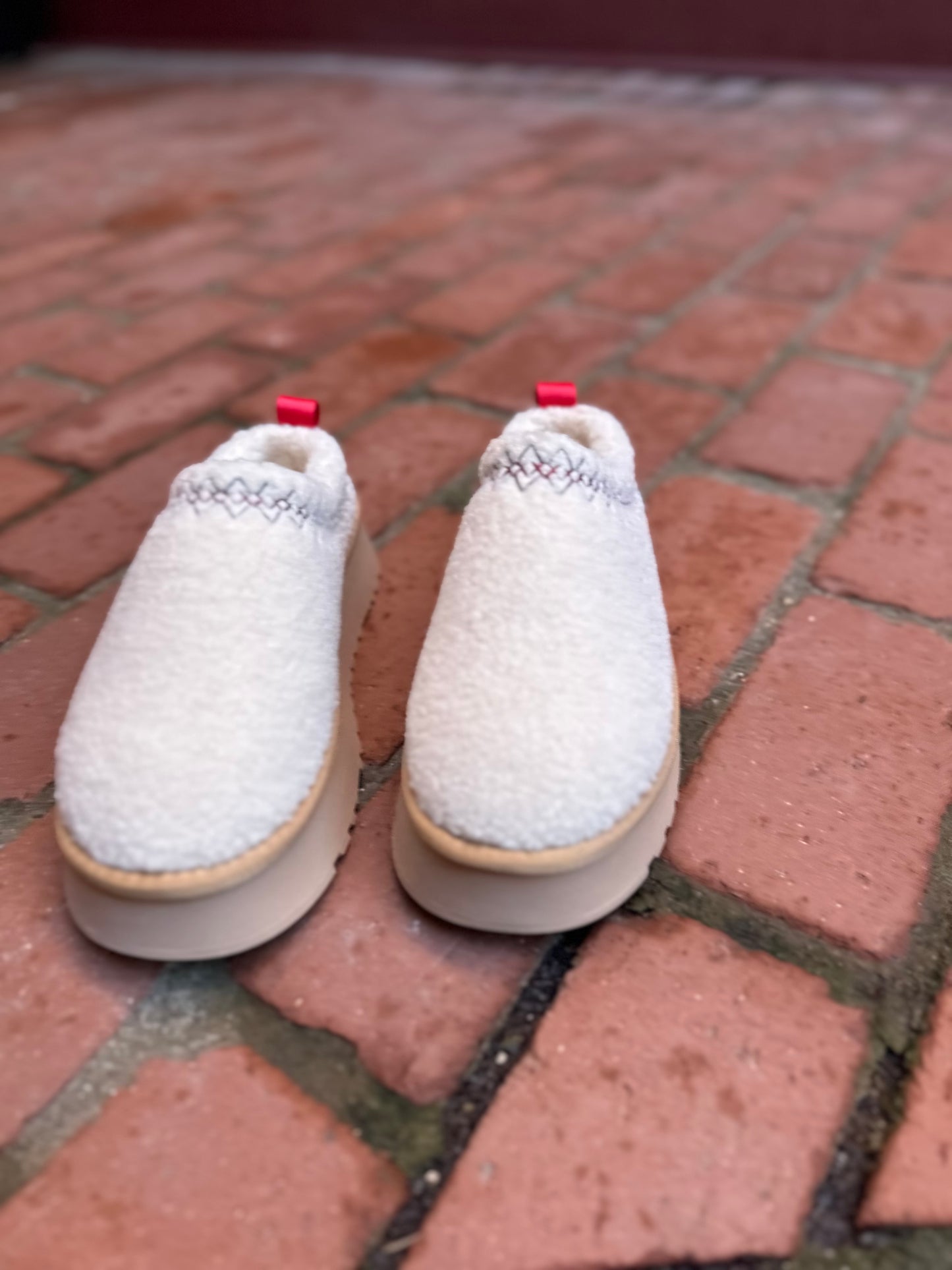 Isaac Fur Platform Tasman Slippers