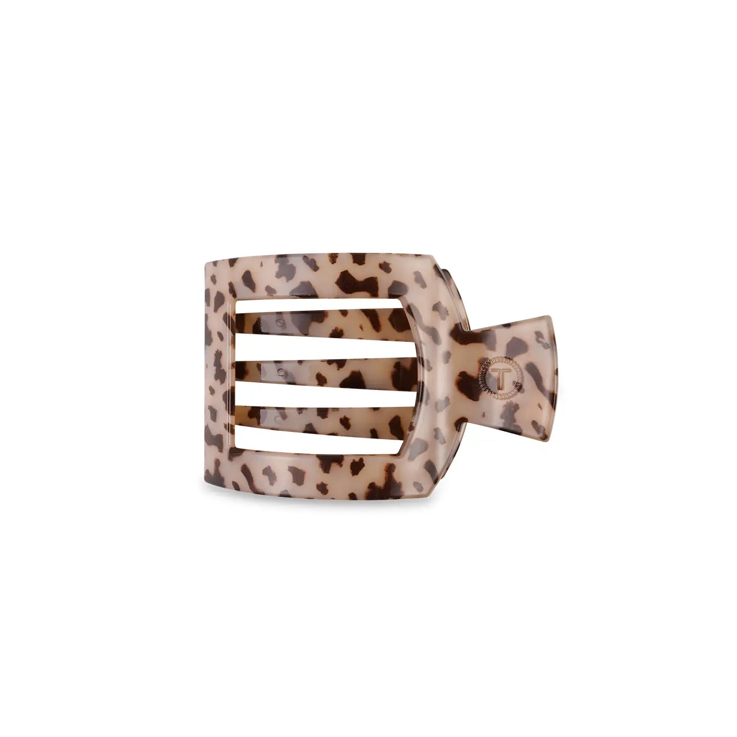 Square Flat Hair Clip | Small | Blonde Tortoise