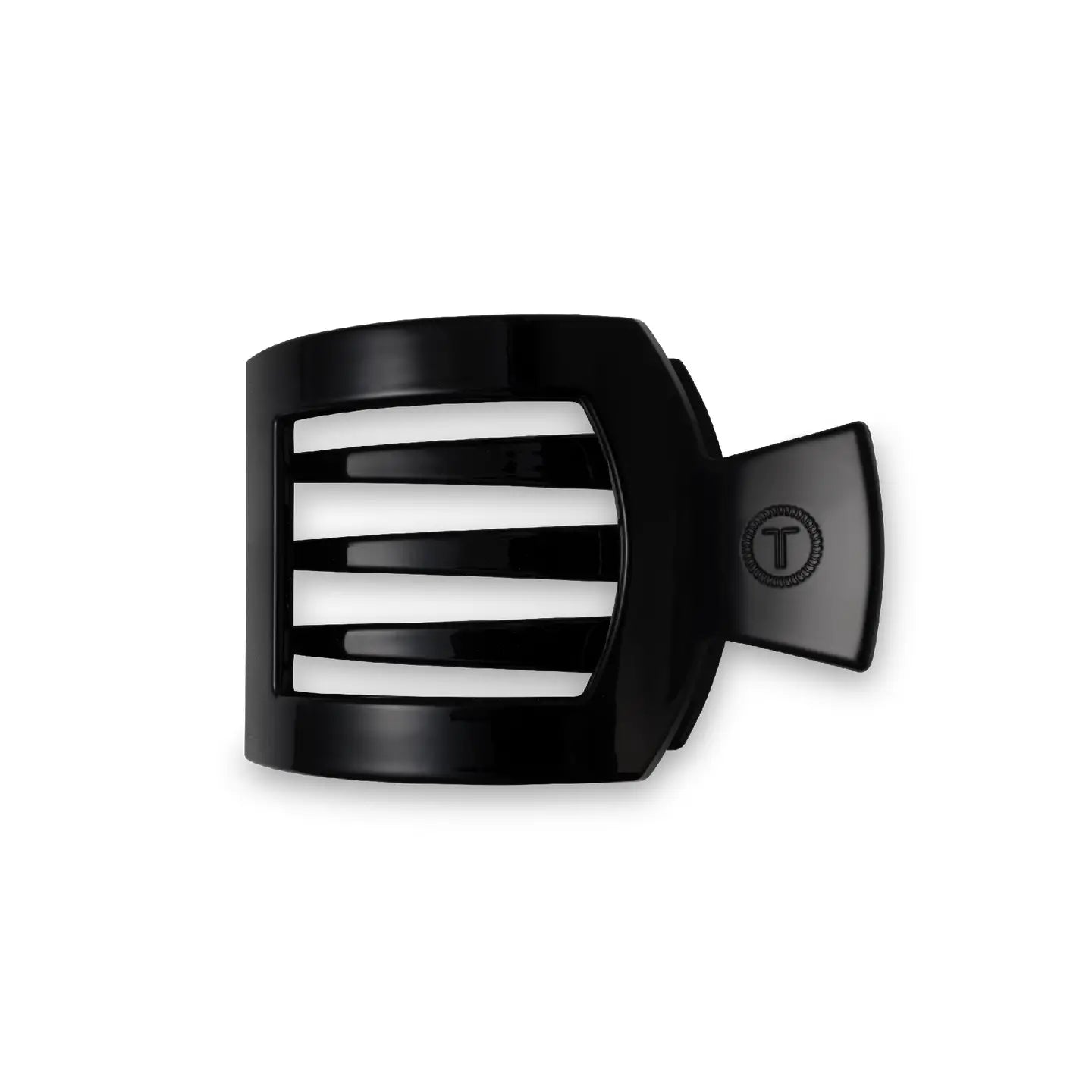 Square Flat Hair Clip | Small | Black