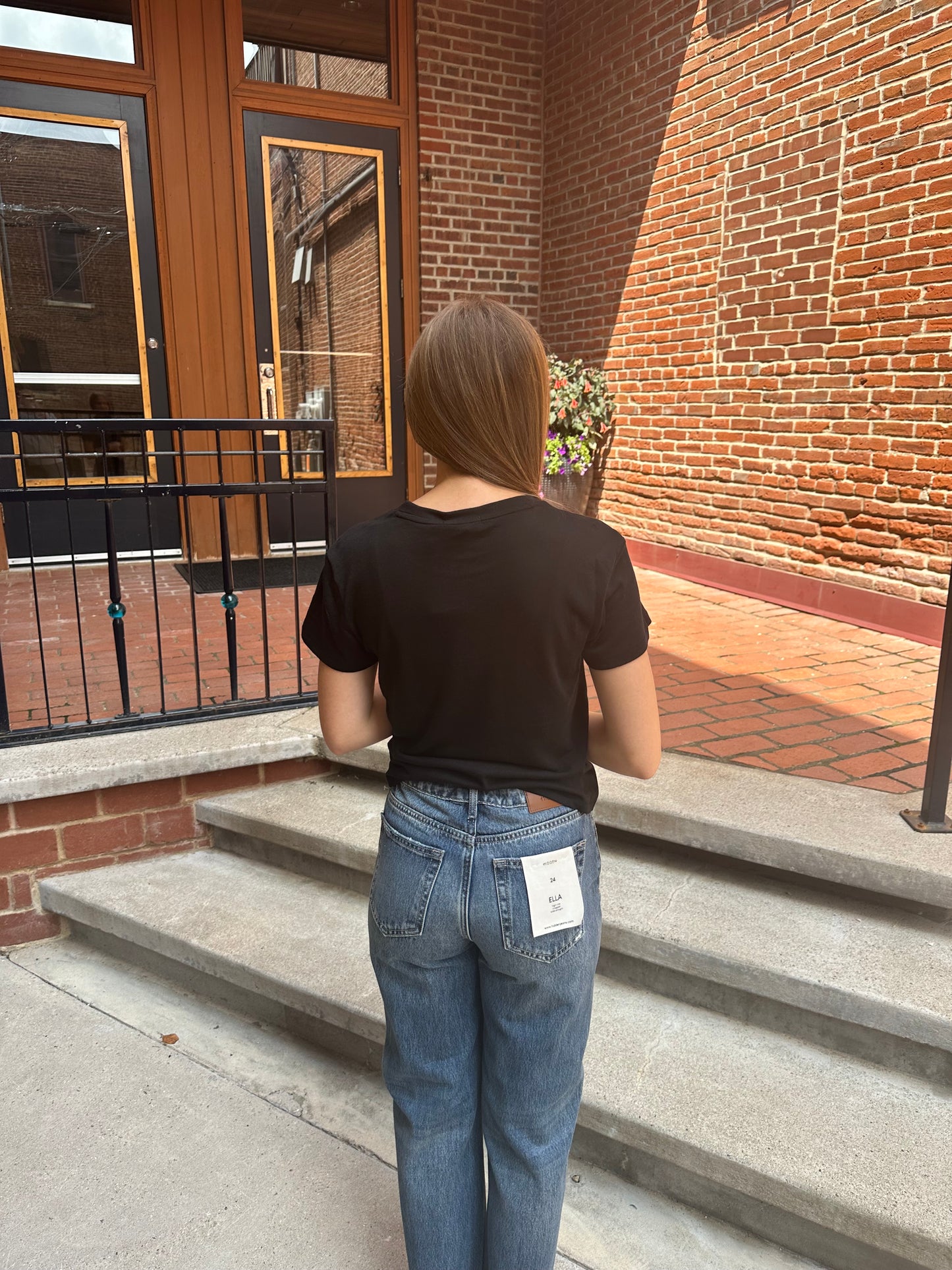 Tourist Knit Jersey Tee in Black