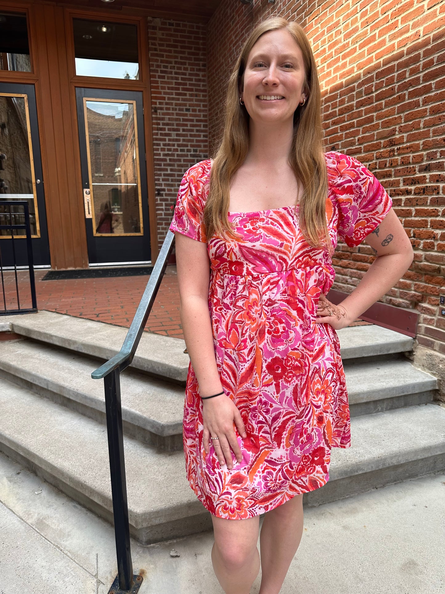 Elle Square Neck Dress
