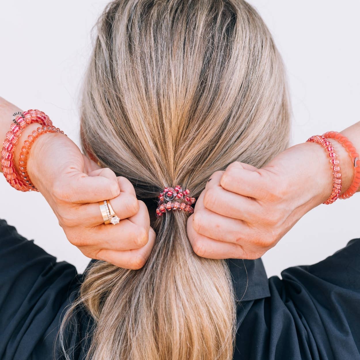 Spiral Hair Coils Small in Dreamsicle